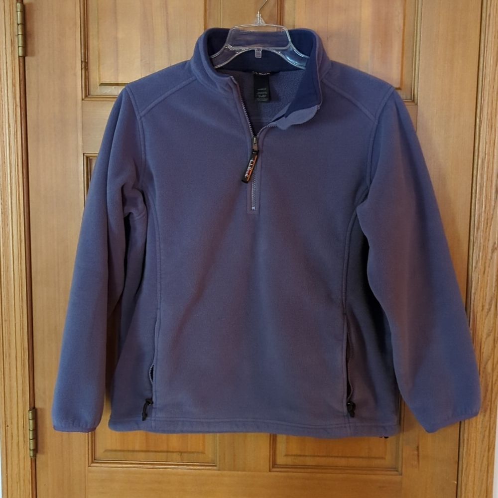L. L. Bean women's half zip pullover mauve sweater size L